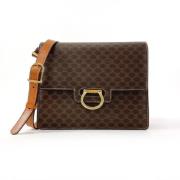 Celine Vintage Pre-owned Canvas crossbodyvskor Brown, Dam