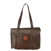 Celine Vintage Pre-owned Canvas handvskor Brown, Dam