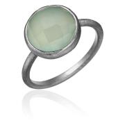 Frk. Lisberg Chalcedon Aqua Ring Oxiderat Sterlingsilver Gray, Dam