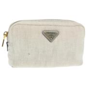 Prada Vintage Pre-owned Canvas necessrer Gray, Dam