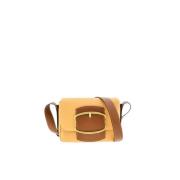 Carolina Herrera Insignia Läder Crossbody Väska Brown, Dam