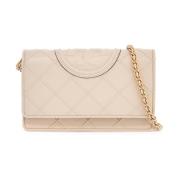 Tory Burch Diamantquiltad Crossbody-väska Beige, Dam