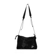 And Wander Nylon Crossbody Väska med Framfickor Black, Herr