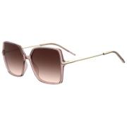 Hugo Boss Brun Acetat Solglasögon med UV-skydd Beige, Dam