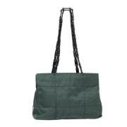 Prada Vintage Pre-owned Tyg prada-vskor Green, Dam