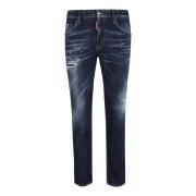 Dsquared2 Navy Blue Skater Jeans Blue, Herr