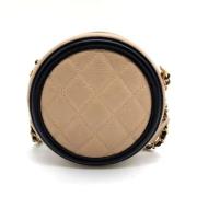 Chanel Vintage Pre-owned Laeder chanel-vskor Beige, Dam