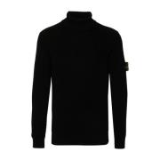 Stone Island Svart Tröja Kollektion Black, Herr