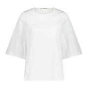 Lis Lareida Bomull T-shirt med ficka White, Dam