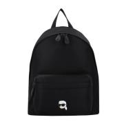 Karl Lagerfeld Ikonik Nylon Ryggsäck Black, Dam