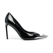 N21 Svarta Lackläder Stiletto Skor Black, Dam