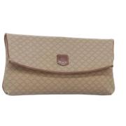 Celine Vintage Pre-owned Laeder kuvertvskor Beige, Dam