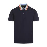 PS By Paul Smith Mörk Marinrandig Krage Polo Skjorta Blue, Herr