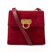 Salvatore Ferragamo Pre-owned Pre-owned Laeder axelremsvskor Red, Dam