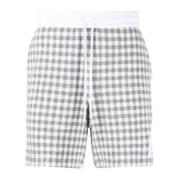 Thom Browne Rutiga Sommar Shorts Medium Grå Gray, Herr