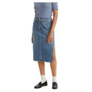 Levi's Kjol Sidoslits Blue, Dam