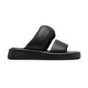 N21 Svarta läderbåge sandaler Black, Dam