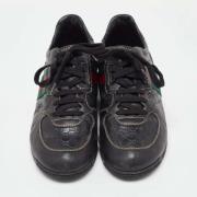 Gucci Vintage Pre-owned Laeder sneakers Black, Dam