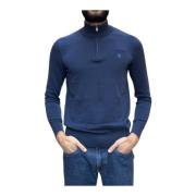 Timberland Quarter-Zip High Neck Sweater Blue, Herr