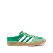 Adidas Grön Gazelle Indoor Läder Sneakers Green, Dam