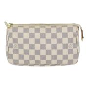 Louis Vuitton Vintage Pre-owned Canvas kuvertvskor Beige, Dam