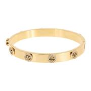 Tory Burch Guld Kristall Stud Armband Yellow, Dam