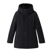 Woolrich Vinterparkas med Avtagbar Huva Black, Dam