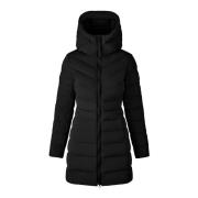 Canada Goose Lång Clair Coat med huva Black, Dam