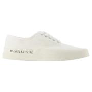 Maison Kitsuné Canvas sneakers White, Dam