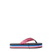 Arizona Love Paisley Print Flip Flops med Öppen Tå Multicolor, Dam