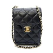 Chanel Vintage Pre-owned Laeder chanel-vskor Black, Dam