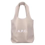 A.p.c. Elegant Pale Gold Handväska Beige, Dam