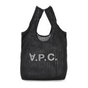 A.p.c. Mesh Rebound Toteväska med Logotyp Black, Dam