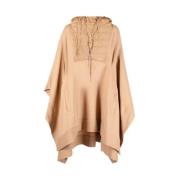 Ralph Lauren Poncho Beige, Dam