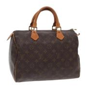 Louis Vuitton Vintage Pre-owned Canvas handvskor Brown, Dam