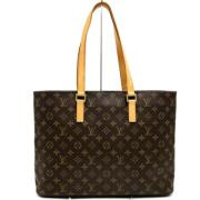 Louis Vuitton Vintage Pre-owned Tyg louis-vuitton-vskor Brown, Dam