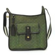 Louis Vuitton Vintage Pre-owned Canvas axelremsvskor Green, Dam