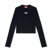 Diesel Elegant Stickat för Kvinnor Aw24 Black, Dam