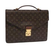 Louis Vuitton Vintage Pre-owned Canvas portfljer Brown, Dam