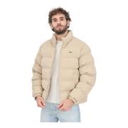 Lacoste Beige Bomberjacka Quiltad Vinter Elegans Beige, Herr