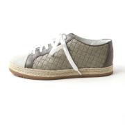 Bottega Veneta Vintage Pre-owned Laeder sneakers Beige, Dam