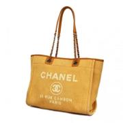 Chanel Vintage Pre-owned Canvas chanel-vskor Orange, Dam