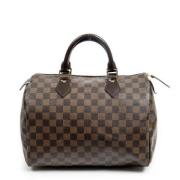 Louis Vuitton Vintage Pre-owned Canvas handvskor Brown, Dam