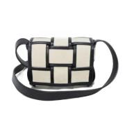 Bottega Veneta Vintage Pre-owned Canvas axelremsvskor Black, Dam