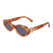 Fendi Elegant Ovala Solglasögon Brown, Unisex