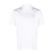 Givenchy Polo Skjorta med 4G Broderi White, Herr