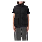 Carhartt Wip Svart Puffer Vest Ytterkläder Aw24 Black, Herr