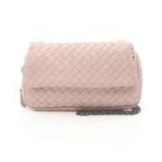 Bottega Veneta Vintage Pre-owned Laeder axelremsvskor Pink, Dam