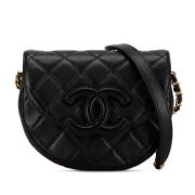 Chanel Vintage Pre-owned Laeder chanel-vskor Black, Dam