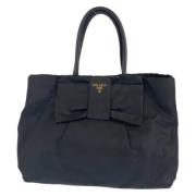 Prada Vintage Pre-owned Canvas totevskor Black, Dam